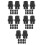60Pcs Hard Surface Steam Cleaner Brush Heads Efficient Cleaning Black 9
