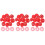 300Pcs Red Protective Detector Covers Plastic Fire Alarm Caps 6