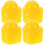 120Pcs Yellow Plastic Mini Construction Hats for Doll and Cake Decor 1