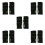 5Pairs Women's Black Compression Sleeve Elbow Braces Nylon Breathable 5