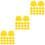 120Pcs Yellow Plastic Mini Construction Hats for Doll and Cake Decor 7