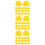 120Pcs Yellow Plastic Mini Construction Hats for Doll and Cake Decor 10
