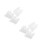 6Pcs Acrylic Desktop Photo Stand White Multiphoto Frame for Workspace 9