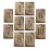 40Pcs Lightweight Wood Table Numbers 1-10 Rustic Assorted Color Decor 10
