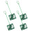 24Pcs Square Green Plastic Fish Tank Nets Compact for Aquarium Care 2
