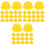 120Pcs Yellow Plastic Mini Construction Hats for Doll and Cake Decor 5