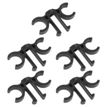 10Pcs Black PVC Walking Stick Clip Multipurpose Trekking Pole Holder
