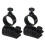 10Pcs Black Clip Holders ABS for Hard Hat Headlamp Light Mount 2