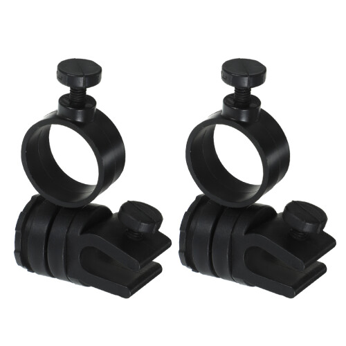 10Pcs Black Clip Holders ABS for Hard Hat Headlamp Light Mount 1