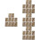 40Pcs Lightweight Wood Table Numbers 1-10 Rustic Assorted Color Decor 6