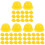 120Pcs Yellow Plastic Mini Construction Hats for Doll and Cake Decor 4