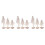 9Pcs Handcrafted Wood Ghost Figurines White Halloween Desktop Decor 6