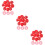 300Pcs Red Protective Detector Covers Plastic Fire Alarm Caps 11