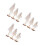 9Pcs Handcrafted Wood Ghost Figurines White Halloween Desktop Decor 5