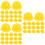 120Pcs Yellow Plastic Mini Construction Hats for Doll and Cake Decor 9