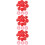 300Pcs Red Protective Detector Covers Plastic Fire Alarm Caps 10