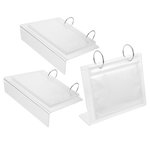 6Pcs Acrylic Desktop Photo Stand White Multiphoto Frame for Workspace 2