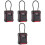 4 Sets Wall Mount Key Lock Box With Combination Lock Large Storage 5