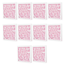 30Pcs Pink Pearl Paper Butterfly Birthday Romantic Greeting