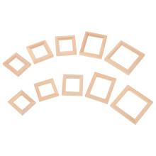 40Pcs Mini Vintage Wood Photo Frames for Dollhouse and Creative DIY