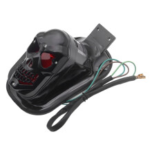 Luce Posteriore A Forma di Teschio per Moto, Indicatore di Direzione, Luce Freno, Luce Targa, Luce Posteriore, Accessori per Motociclette
