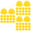 120Pcs Yellow Plastic Mini Construction Hats for Doll and Cake Decor 8
