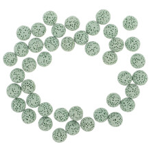 117Pcs Aroma Diffuser Beads Light Green Volcanic Stone