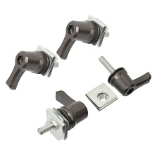 Motorcycle Saddlebag Lever Lock Bolts & Nuts Kit for Touring Dyna CVO Road Glide Breakout Deluxe