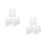 6Pcs Acrylic Desktop Photo Stand White Multiphoto Frame for Workspace 4