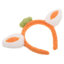 4Pcs Lightweight Plush Bunny Ear Headband for Women Spa Cosmetic Wash