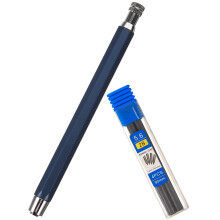 2Sets Robuste Metall Künstlerbleistifte Dunkelblau Mit Minen Für