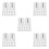 150 Pcs White Plastic C Shape Shower Curtain Hooks Easy Install 7