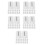 150 Pcs White Plastic C Shape Shower Curtain Hooks Easy Install 6