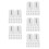 150 Pcs White Plastic C Shape Shower Curtain Hooks Easy Install 5