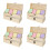 8Pcs Plain Wooden Storage Boxes with Compartments and Hinged Lid 7