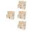8Pcs Plain Wooden Storage Boxes with Compartments and Hinged Lid 8