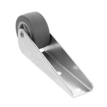 2Pcs Smooth Sliding Door Wheels with Galvanized Nylon for Garden Gates
