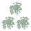 117Pcs Aroma Diffuser Beads Light Green Volcanic Stone 9