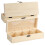 8Pcs Plain Wooden Storage Boxes with Compartments and Hinged Lid 2
