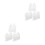 6Pcs Acrylic Desktop Photo Stand White Multiphoto Frame for Workspace 7