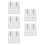 150 Pcs White Plastic C Shape Shower Curtain Hooks Easy Install 8