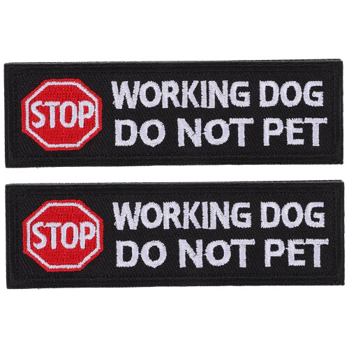 6Pcs Comfortable Polyester Service Animal Dog Vest Patches 1