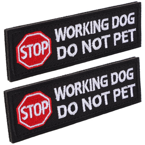 6Pcs Comfortable Polyester Service Animal Dog Vest Patches 2