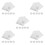 500Pièces Aluminium Argenté Pour Mariage 6