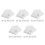 500Pièces Aluminium Argenté Pour Mariage 7