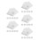 500Pièces Aluminium Argenté Pour Mariage 9