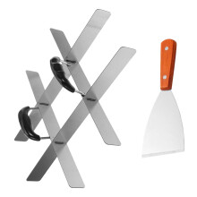 2Sets Stainless Steel Cake Divider Cutter with Handle for Equal Slices