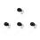 4Pcs Fine Mist Spray Pump Black Replacement Caps for Perfume Bottles 6