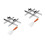2Sets Stainless Steel Cake Divider Cutter with Handle for Equal Slices 6