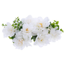 48 Pcs Artificial Flower Napkin Rings With Greenery Leaves For Decor